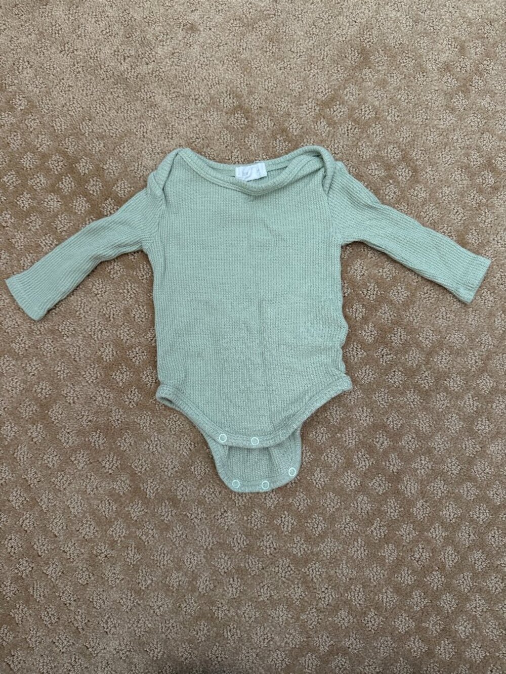 Angel Dear Ribbed Long Sleeve Onesie - 0-3 Month